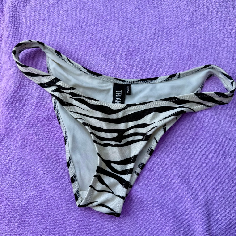TRIANGL Swimwear Zebra Print Bikini Bottom